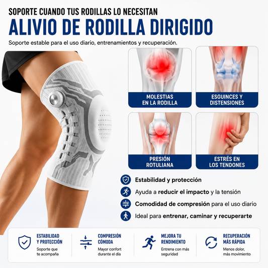 Rodillera de compresión ajustable